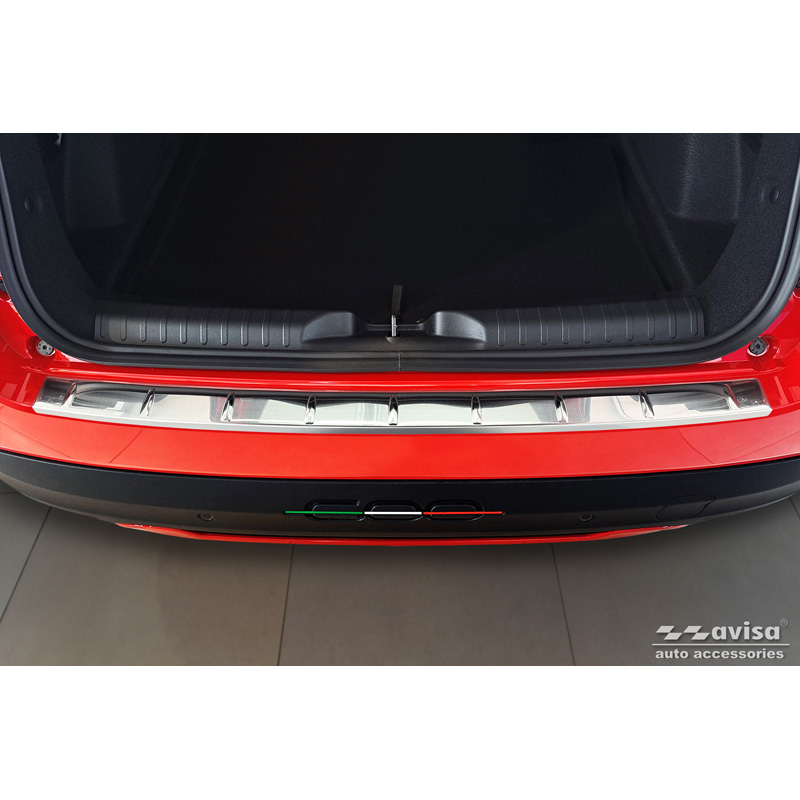 Stainless Steel Rear bumper protector  Fiat 600 Mild Hybrid / 600e 2023- 'Ribs'