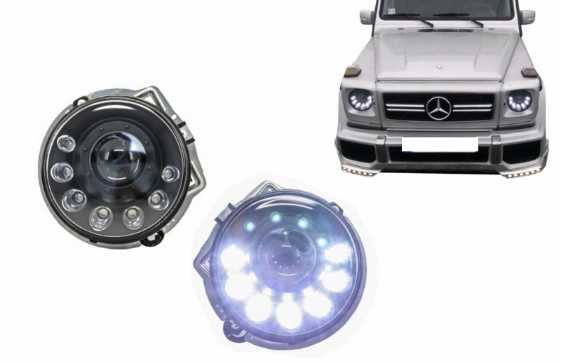Headlights Mercedes Benz G-Klasse W463 black 92-06