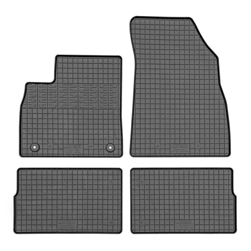 CIKCAR Rubber car mats set  Jaecoo 5 2025- (4-pieces + fixing system)