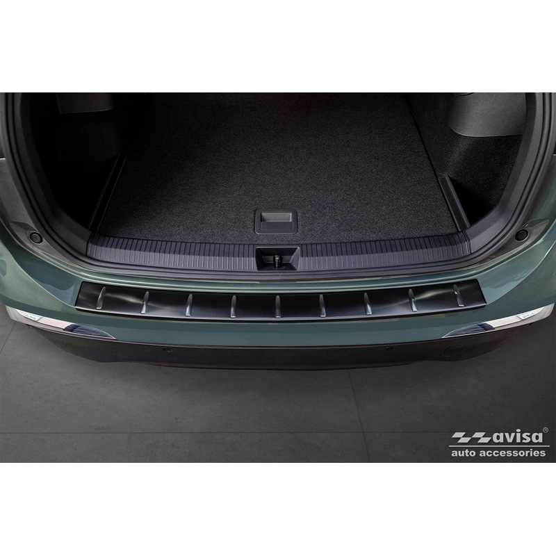 Black Stainless Steel Rear bumper protector  Volkswagen Tiguan (CT1) 2024- 'Ribs'