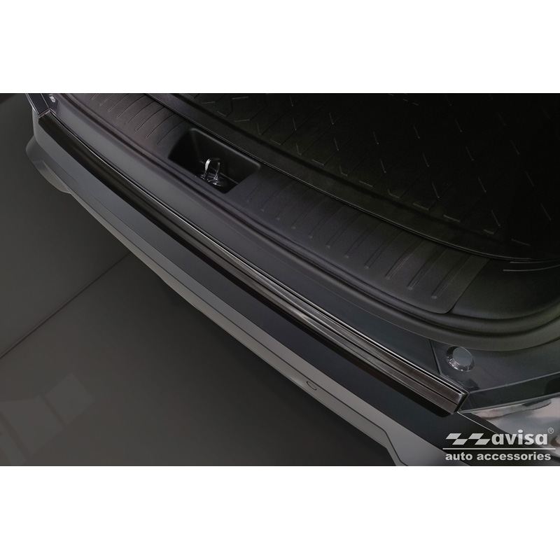 Zwart RVS Achterbumperprotector  Hyundai Kona II (SX2) excl. N-Line 2023-