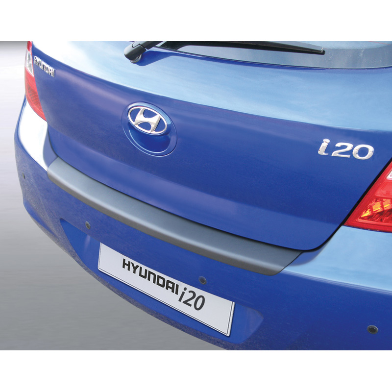ABS Rear bumper protector  Hyundai i20 5 doors 2009-2012 Black