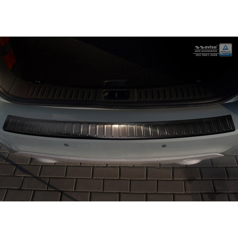 Zwart RVS Achterbumperprotector  Ford Kuga 2008-2012 'Ribs'