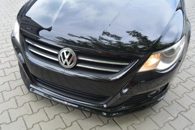 Voorspoiler VW Passat CC Glans Zwart