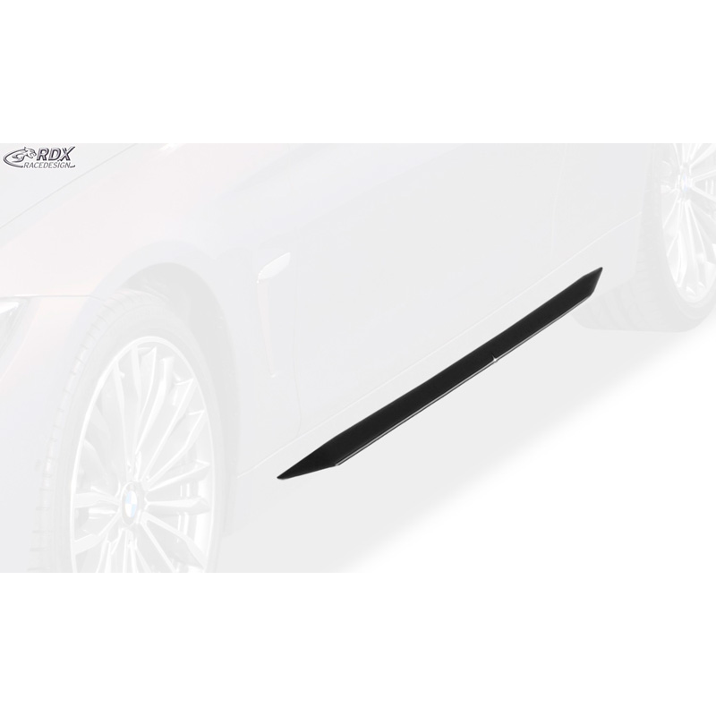 Side skirts 'Slim'  BMW 4-Series F32/F33/F36 (ABS glossy black)