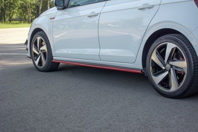 Zijskirts VW Polo MK6 GTI Glans Zwart