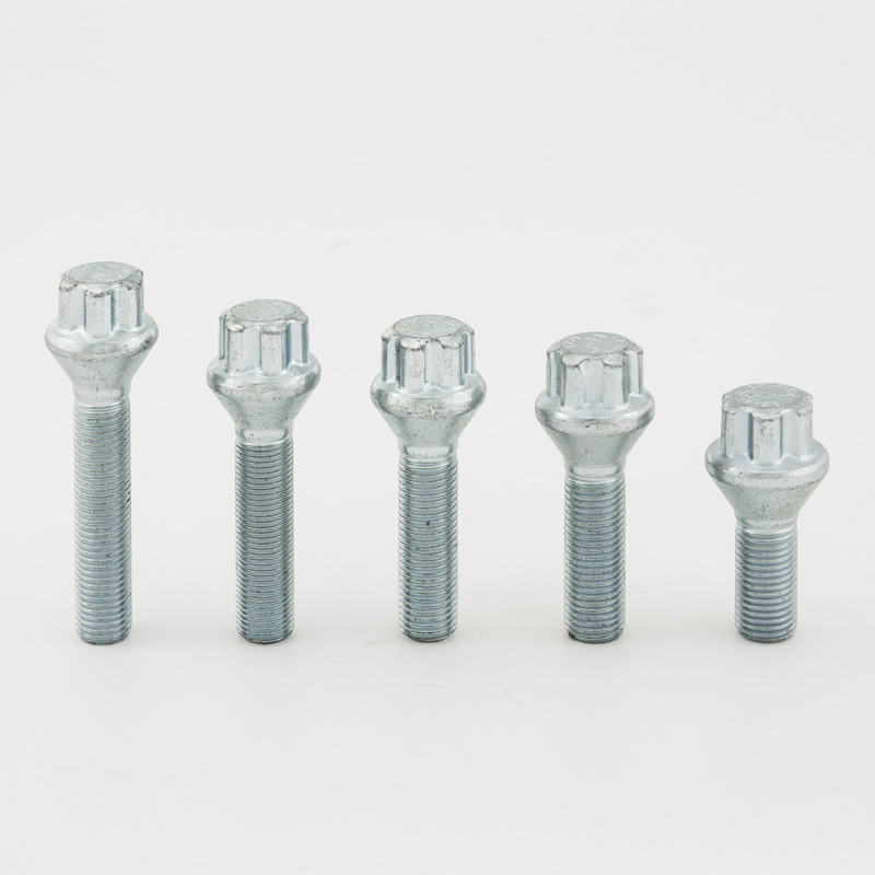 Lange wielbout - M12x1.5mm - Bolkonisch - Lengte 40mm