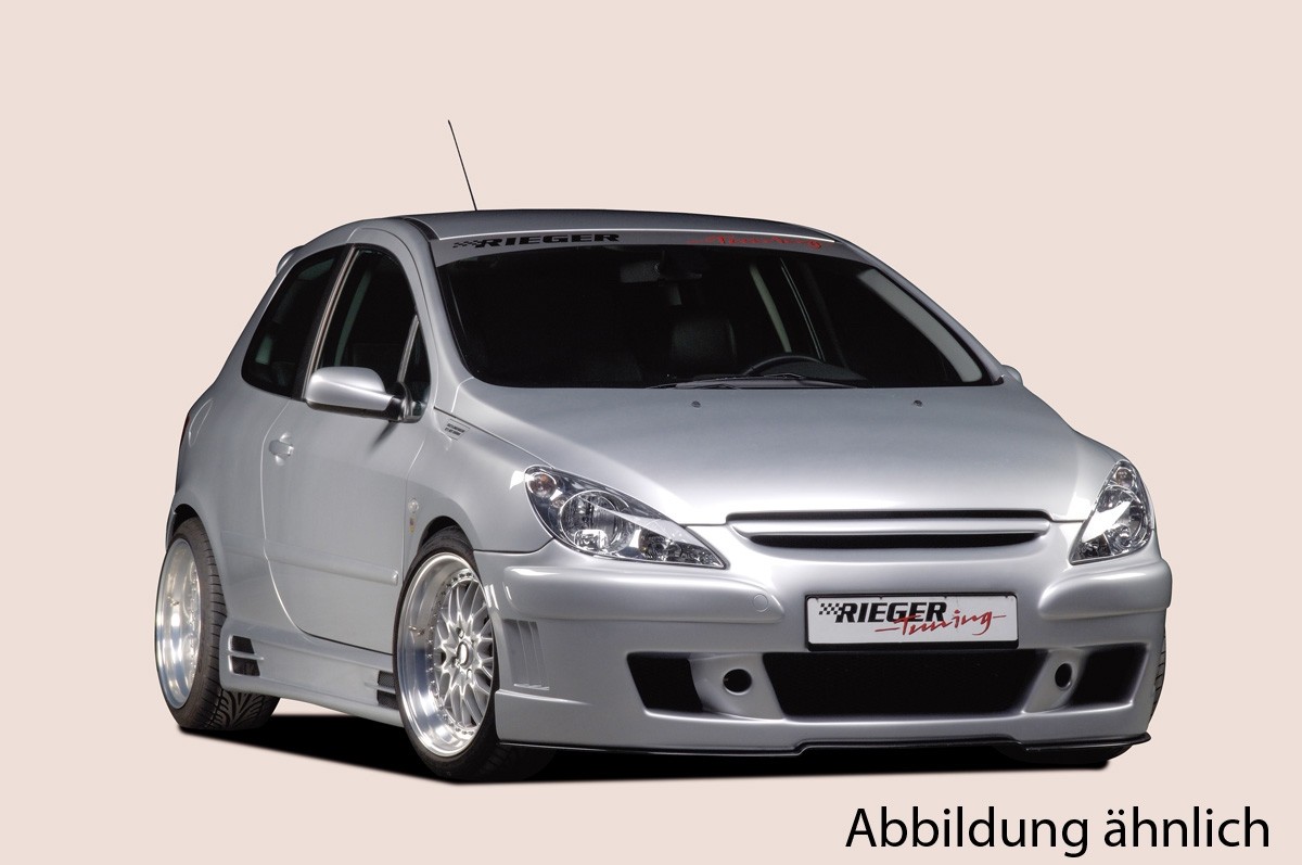 Frontbumper met geïntegreerde without embleem Peugeot 307 Rieger