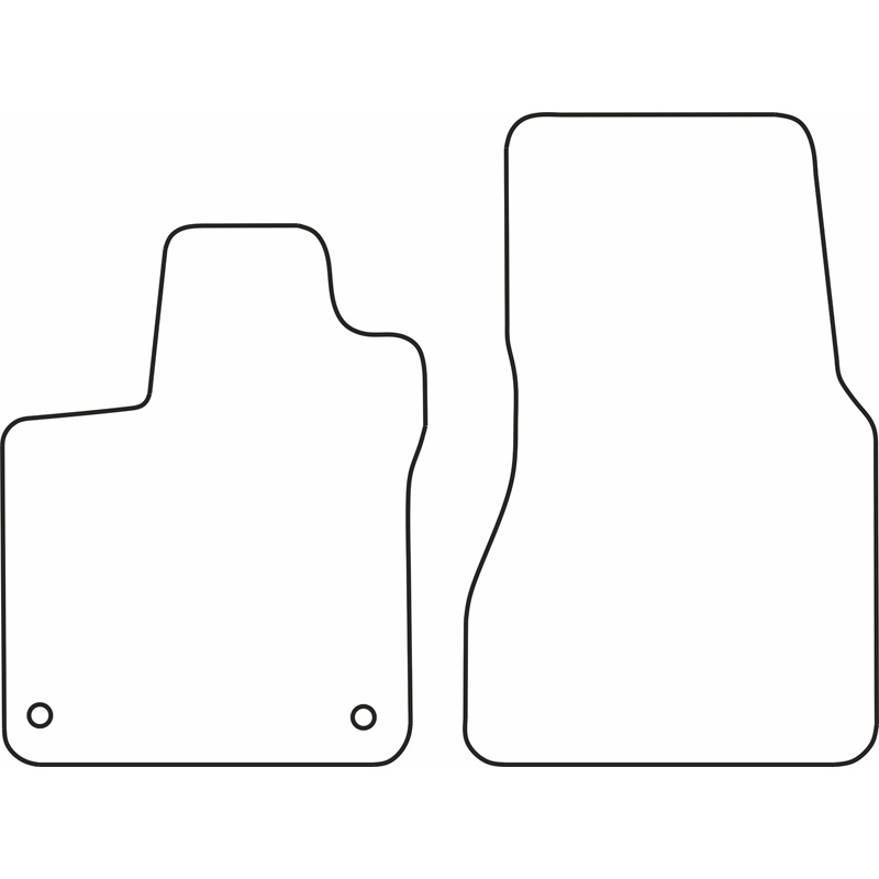Set velour car mats  MCC Smart ForTwo 2014-