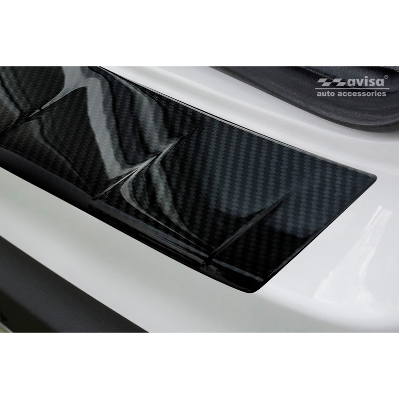 Echt 3D Carbon Achterbumperprotector  Mercedes GLC 2015-2019 & FL 2019- 'Ribs'