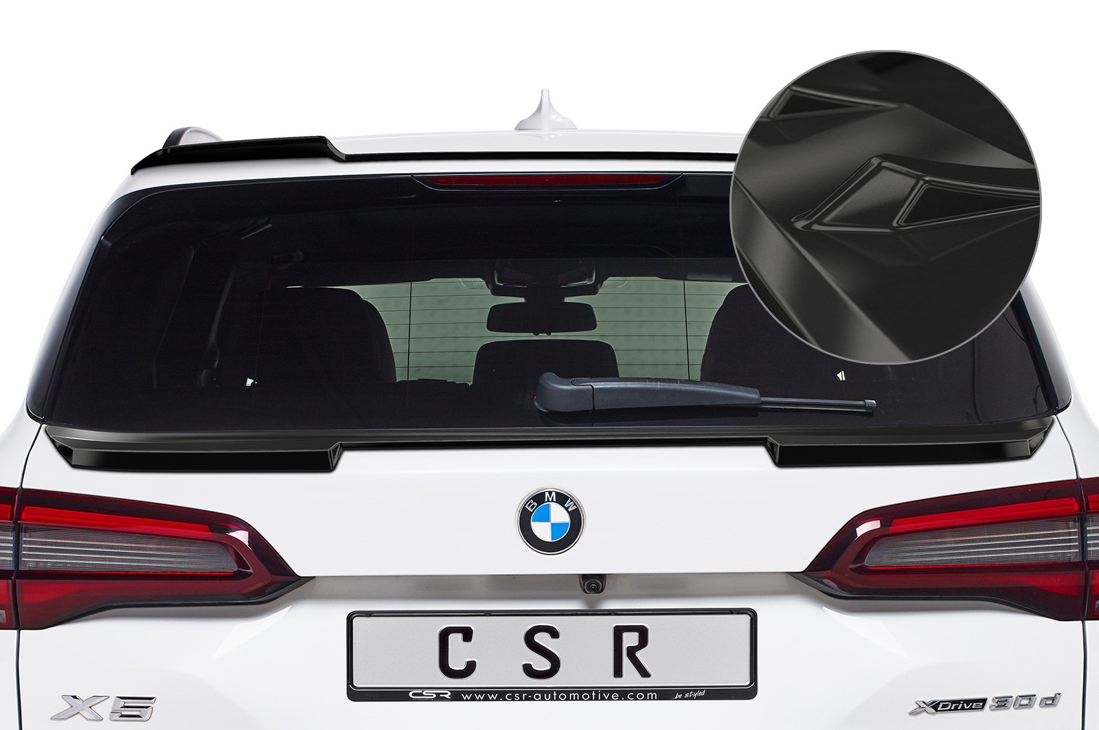 Spoiler BMW X5 (G05) CSR glans Zwart
