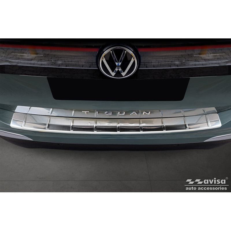 Stainless Steel Rear bumper protector  Volkswagen Tiguan (CT1) 2024- 'Ribs'
