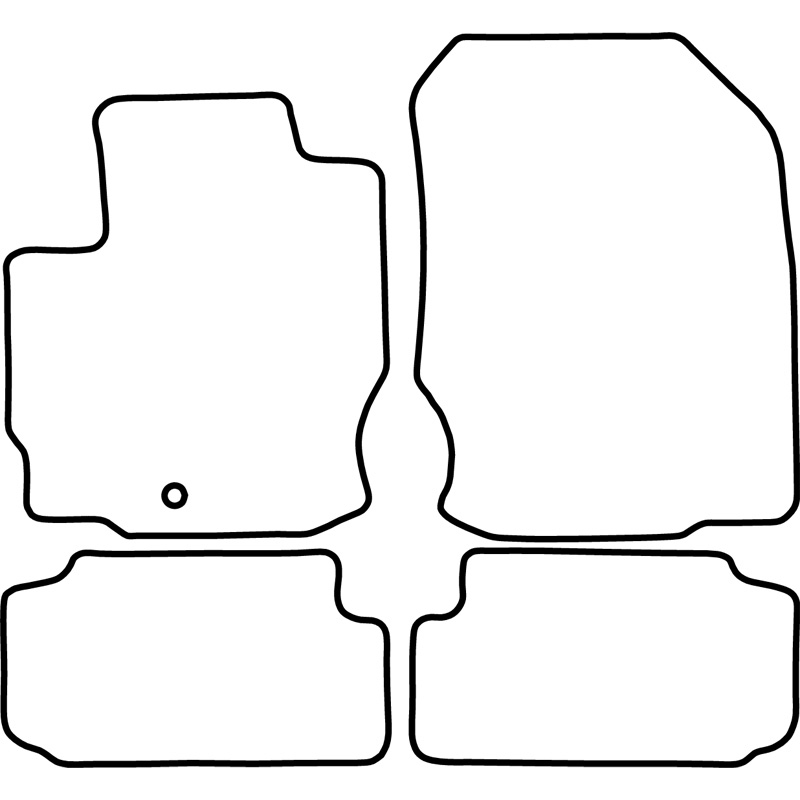 Set velour car mats  Mitsubishi Colt Convertible 2006-2009