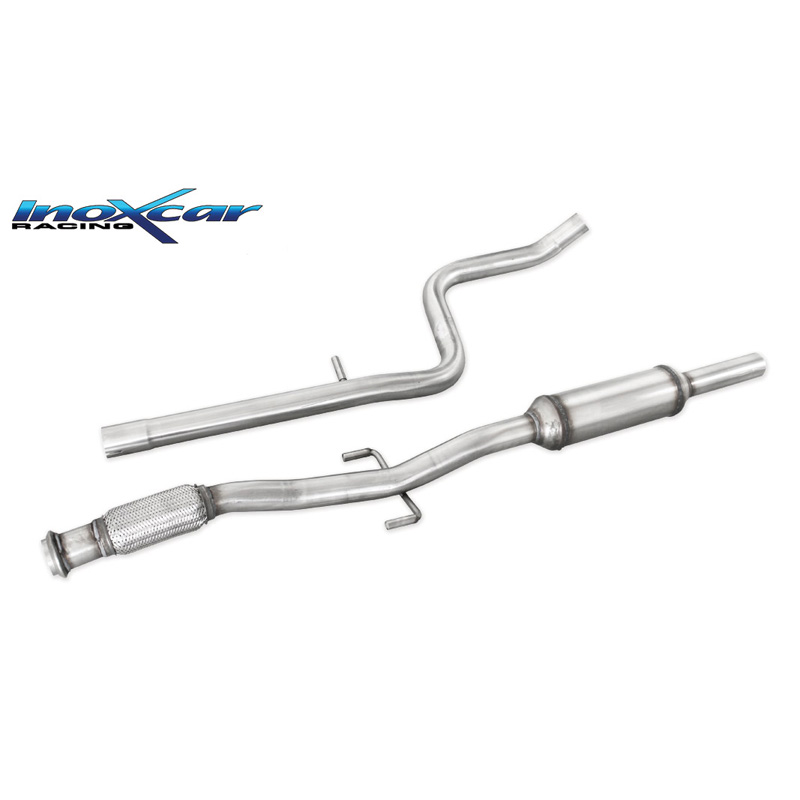 100% Inox Mid silencer  Peugeot 208 1.6T 16v GTI 30TH 208hp 2015-