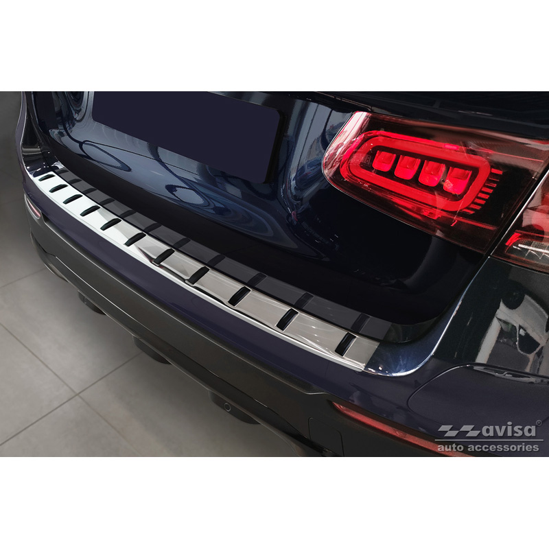 Stainless Steel Rear bumper protector  Mercedes GLC (X253) 2015-2019 & Facelift 2019- 'STRONG EDITION'