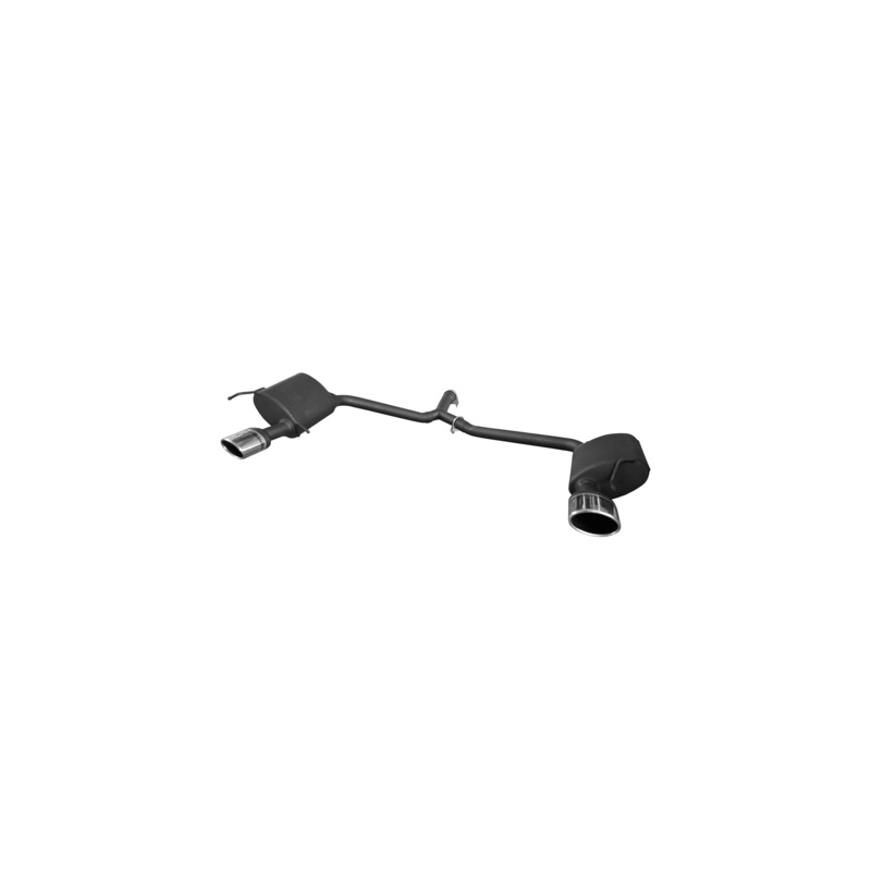 Double sport exhaust  Mercedes C-Class W204 Sedan C200 1.8 135kW 2007-2014 120x80mm