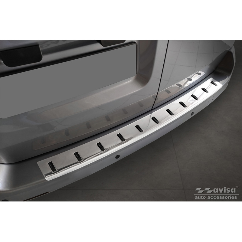 Stainless Steel Rear bumper protector  Citroën Space Tourer & Jumpy 2016- / Peugeot Traveller & Expert 2016- / Toyota Proace Verso 2016- / Opel Vivaro & Zafira Life 2019- 'STRONG EDITION'