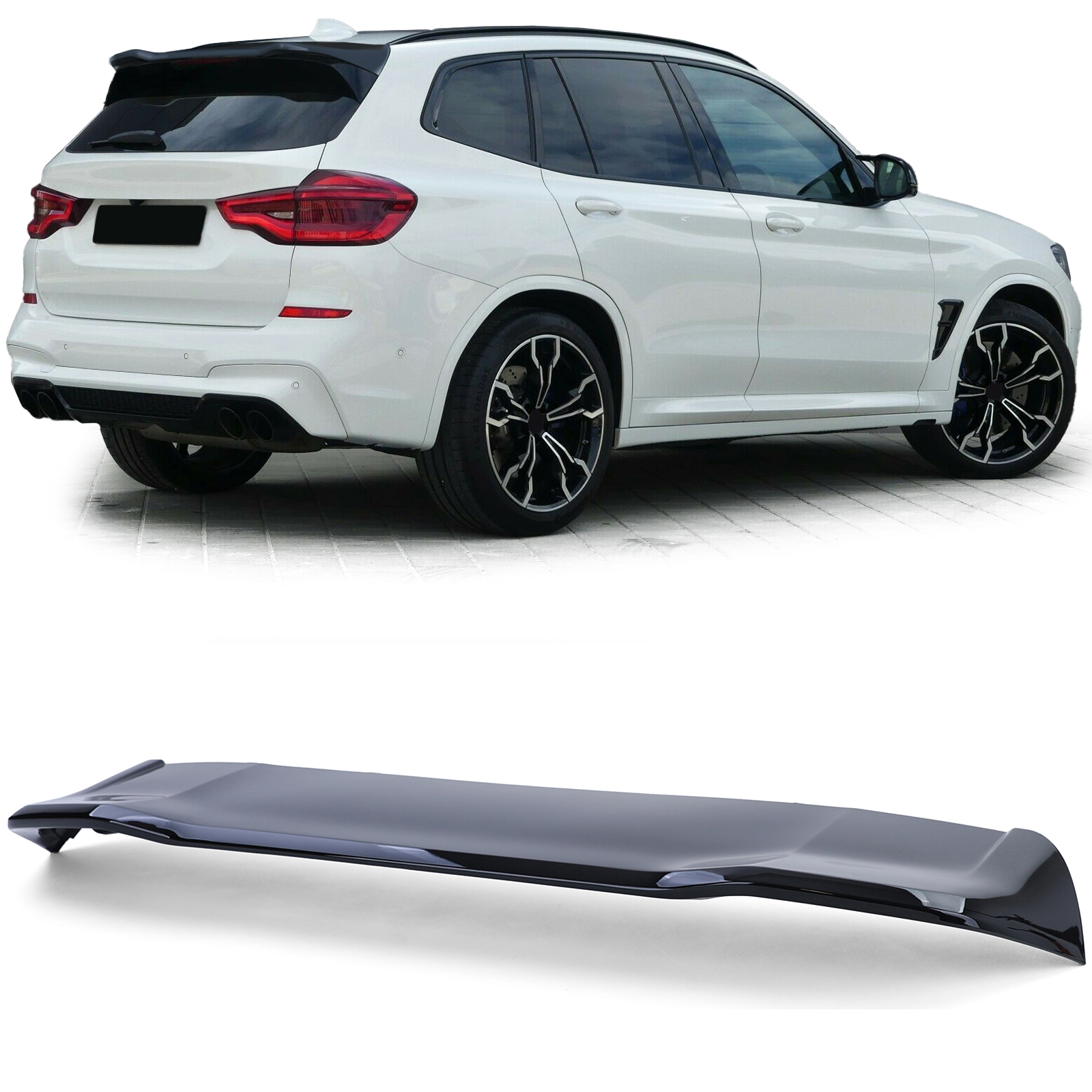 Spoiler BMW X3 G01 Glans Zwart
