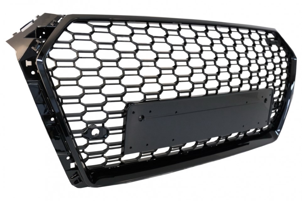 Grill Audi A4 B9 2015-2019 RS4 Look Glans Zwart