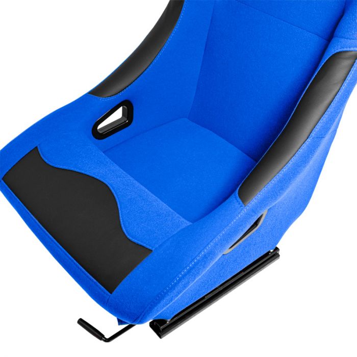 Sport seat 'BW' - Blue - Non-reclinable back-rest - incl. slides