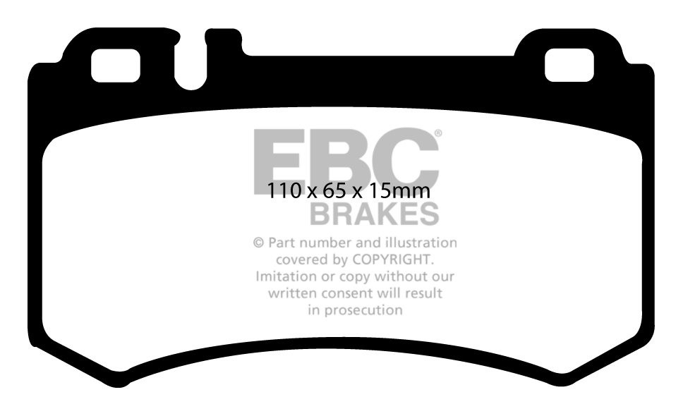 EBC Brakes MERCEDES SLK (R171) SLK55 AMG (5.4) 2004-2008 Remblok