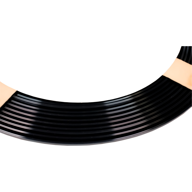 Trimbrite Adhesive Interior & Exterior Strip - Black - Roll of 15 meter - U-profile 8x5mm