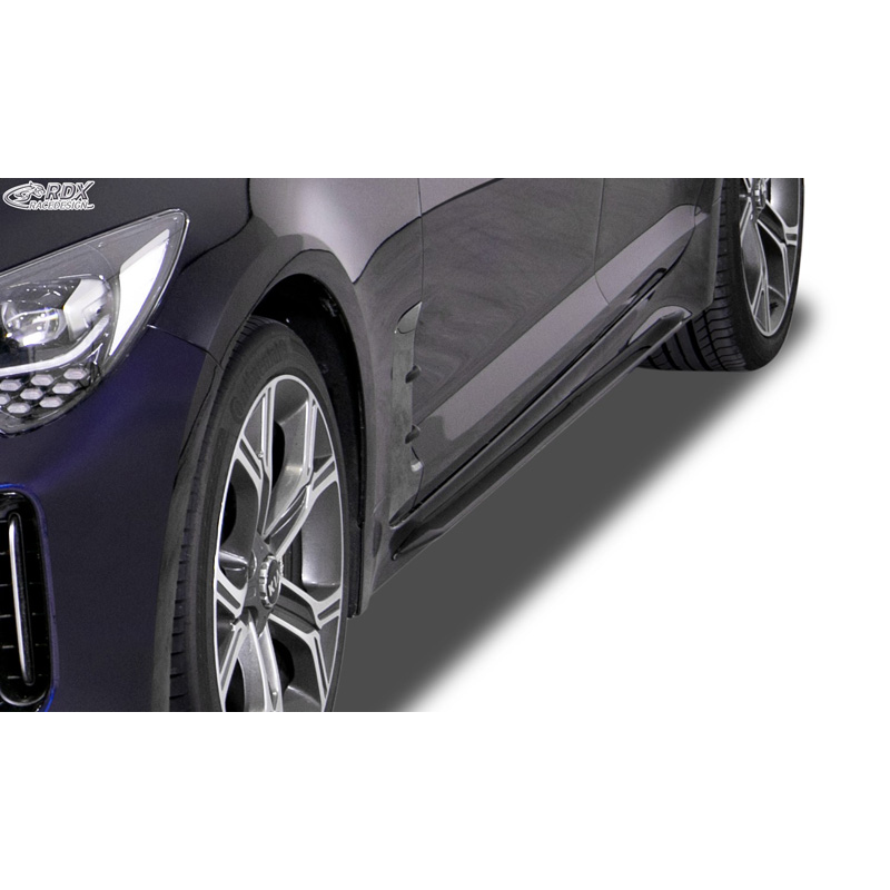 Side skirts 'Slim'  Kia Stinger (CK) 2018- (ABS glossy black)