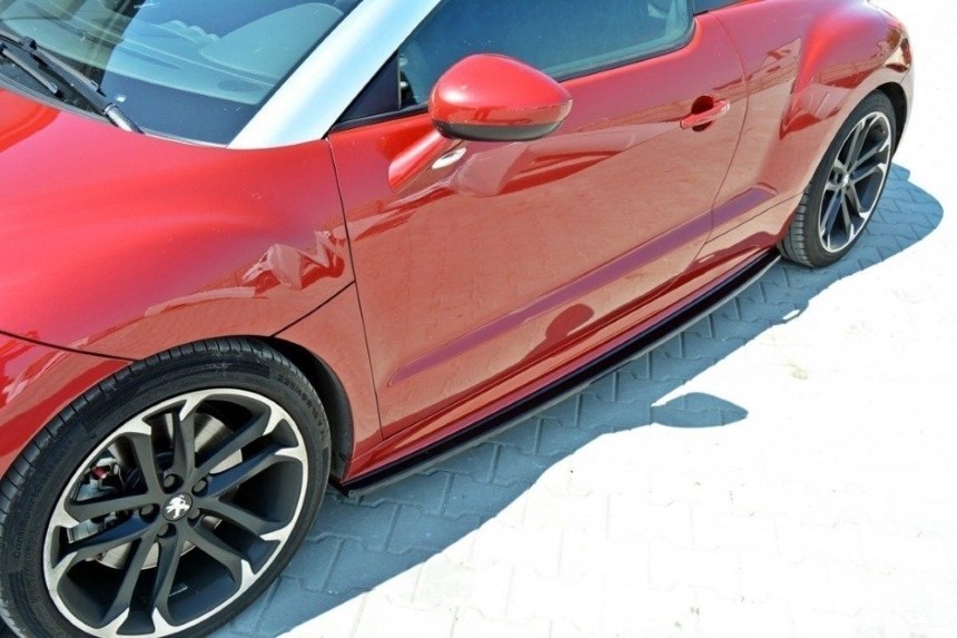 Zijskirts Peugeot RCZ Maxton Design glans zwart