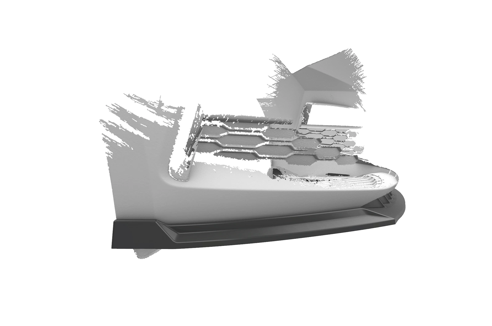 Voorspoiler Skoda Scala 2019-2023 – Glans Zwart