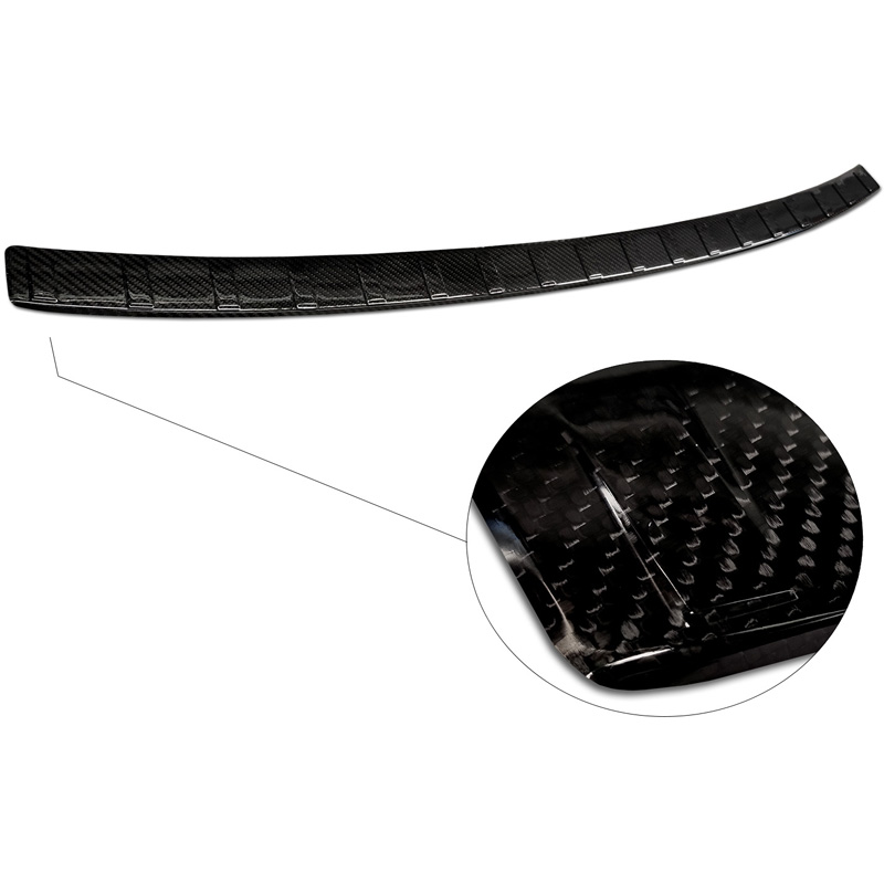 Real 3D Carbon Rear bumper protector  Hyundai Tucson 2020- 'Ribs'