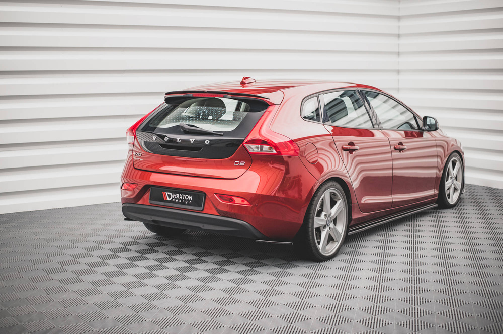 Achter diffusor zijde Volvo V40 Gloss Black