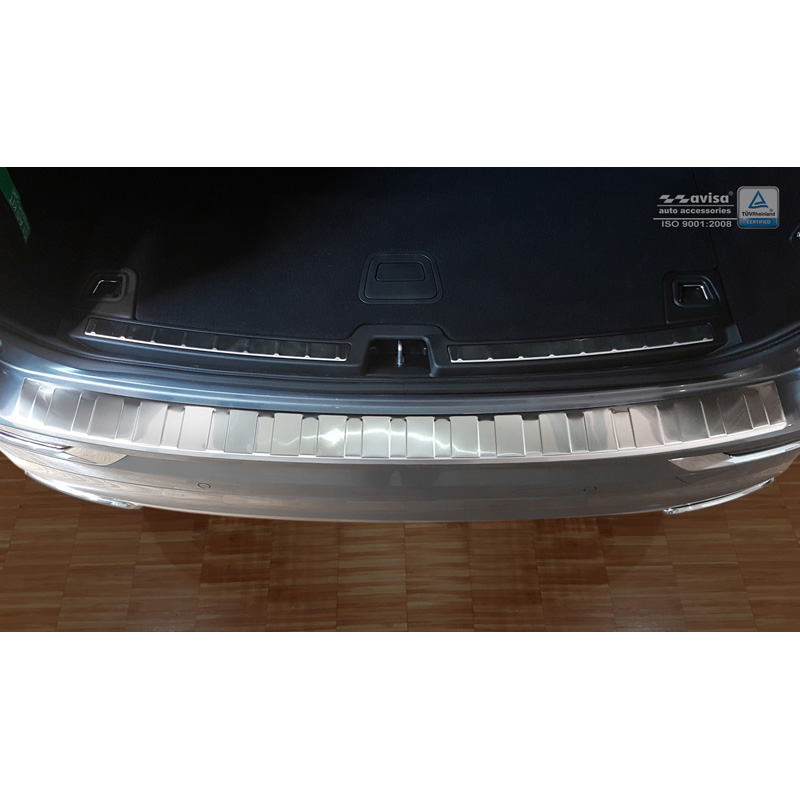 RVS Achterbumperprotector  Volvo XC60 II 2017-2021 & FL 2021- incl. R-Design 'Ribs'