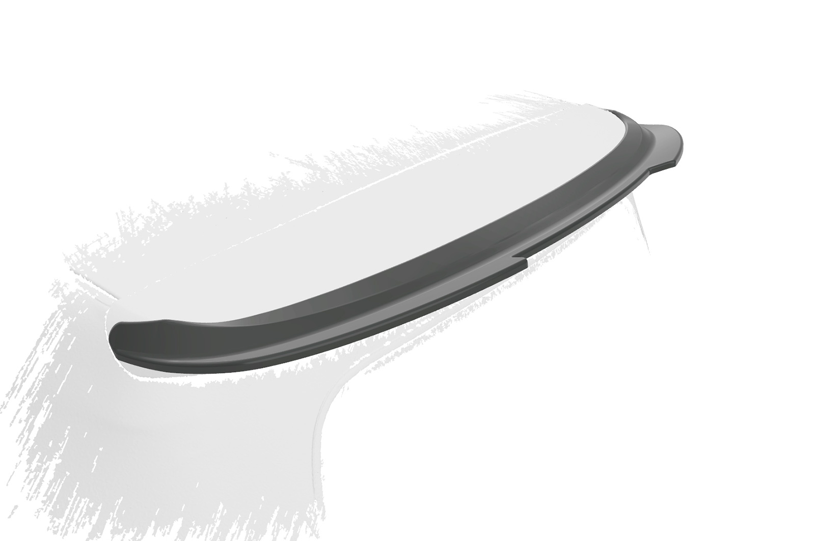 Spoiler Smart Fortwo 453 Cabrio CSR glans Zwart