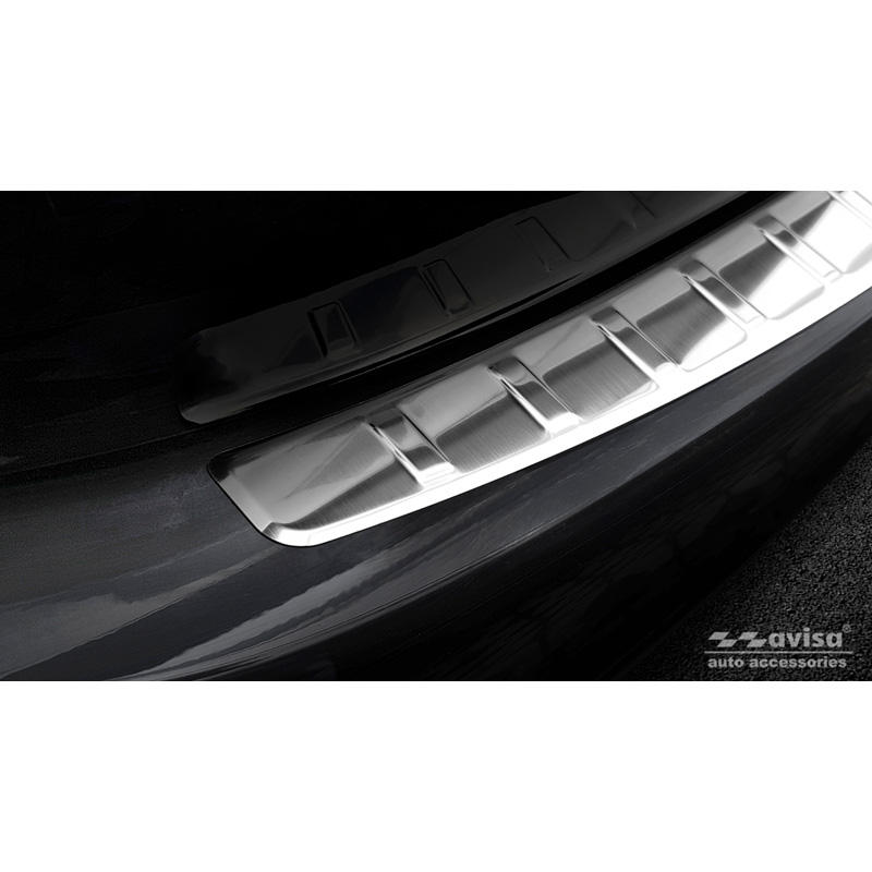 Stainless Steel Rear bumper protector  Mercedes C-Class W205 Sedan 2014-2019 & 2019-2021 'Ribs'