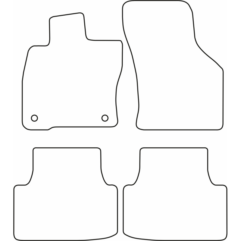 Set velour car mats  Seat Leon IV HB 5-doors & ST Sportstourer 2020- excl. eTSi