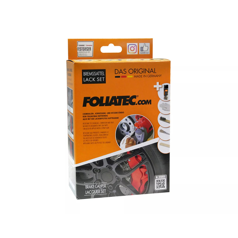 Foliatec Brake Caliper Lacquer Set - green hell metallic - 3 Components