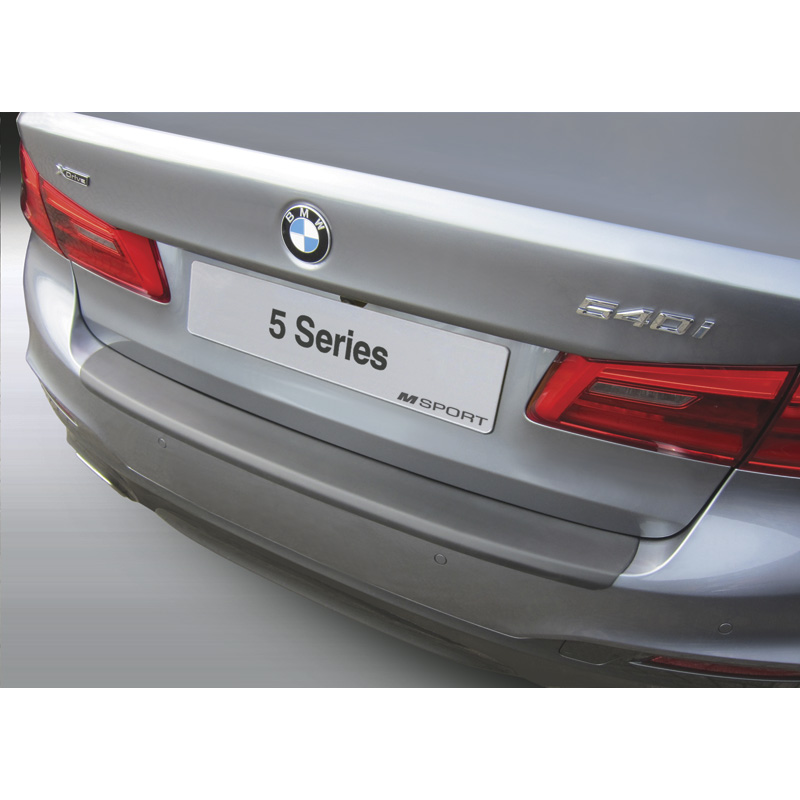 ABS Rear bumper protector  BMW 5-Series G30 Sedan M-Sport 10/2016-6/2020 Black