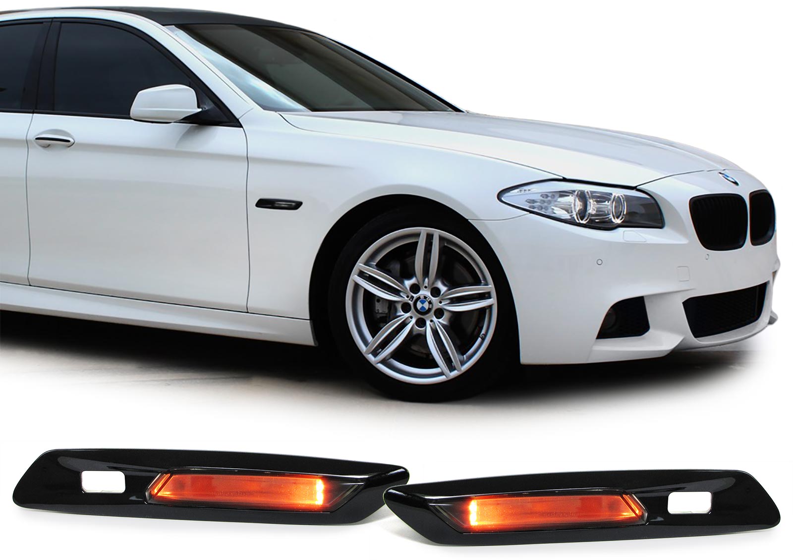 Side Indicators BMW 5 Series F10/F11 LED Black