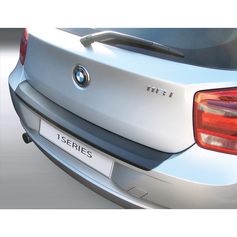 ABS Rear bumper protector  BMW 1-Series F20/F21 3/5 doors 2011-2015 Black