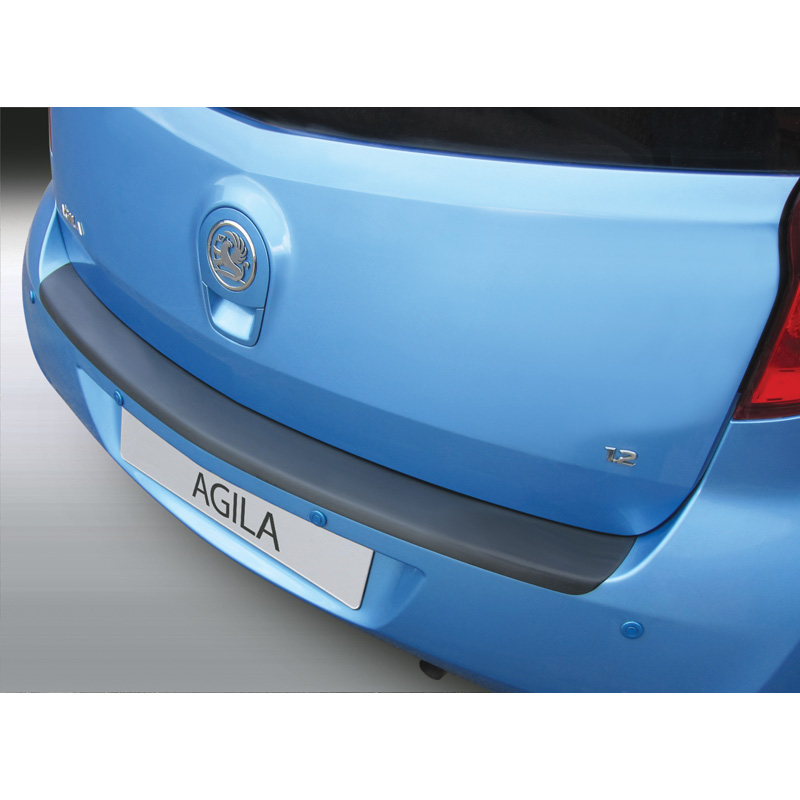 ABS Rear bumper protector  Opel Agila 2008-2015 Black