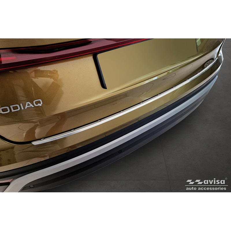 Stainless Steel Rear bumper protector  Skoda Kodiaq II (PS7) 2024- 'Ribs'