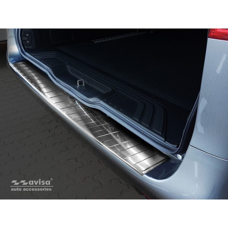 RVS Achterbumperprotector  Mercedes Vito & V-Klasse 2014-2019 & Facelift 2019- 'Ribs' (Lange versie)