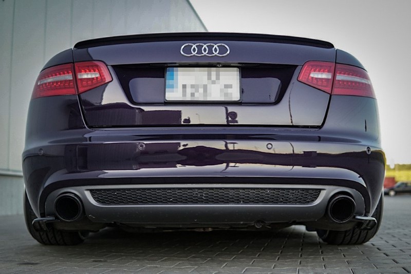 Spoilerkap Audi A6 S-Line C6 FL Sedan Glanzend Zwart Maxton