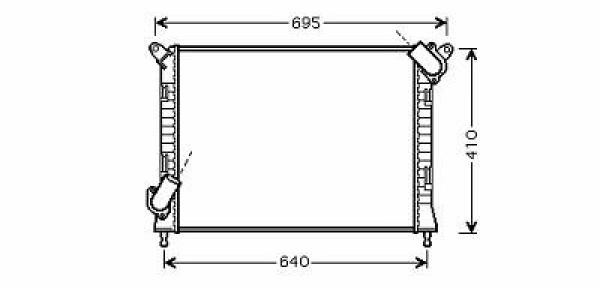 Radiator MINI COOPER S 01-06 577x397 1.6 120 kw +AC