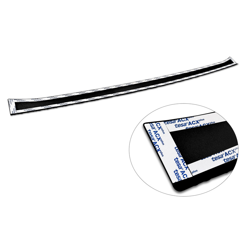 Matt Black Aluminum Rear bumper protector  Mercedes Sprinter III 2018- 'Riffled plate'