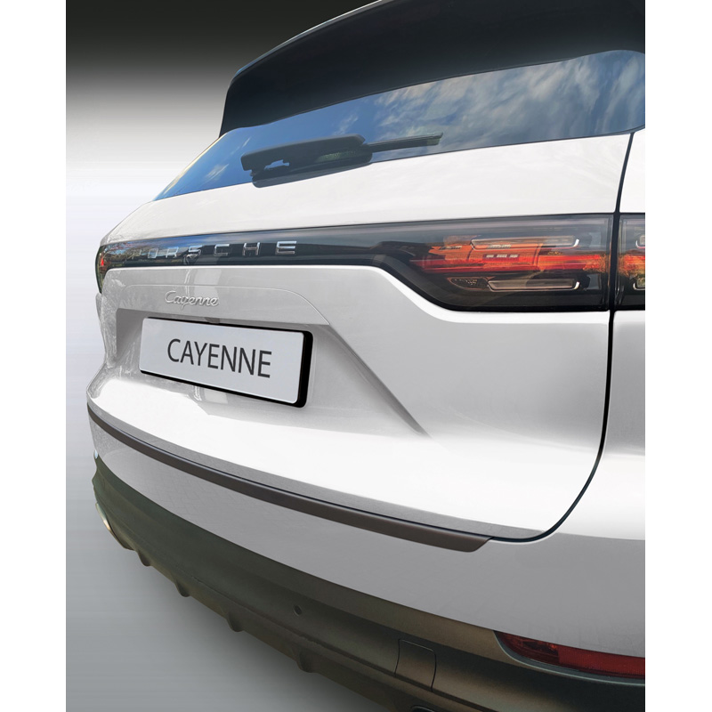 ABS Rear bumper protector  Porsche Cayenne 10/2017- excl. Coupé Black