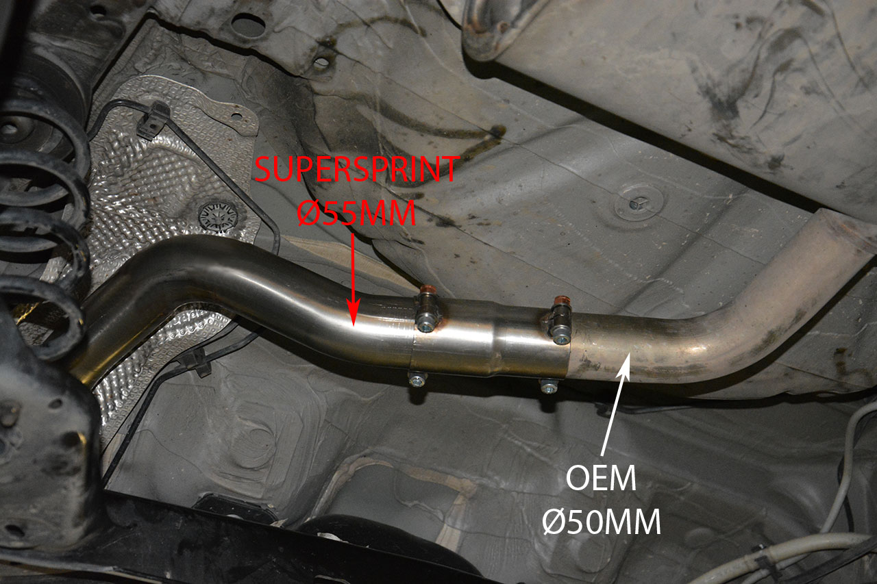AUDI A3 8V 1.2 TFSI (85 - 105 Hp) 2012 Centre pipe (Replace OEM centre exhaust)