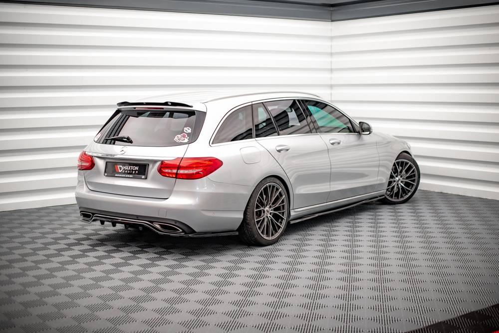 Zijskirts Mercedes-Benz C Klasse W205 Maxton Glans Zwart