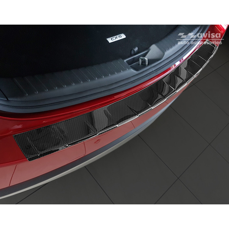 Echt 3D Carbon Achterbumperprotector  Mazda CX-5 II 2017- incl. Facelift