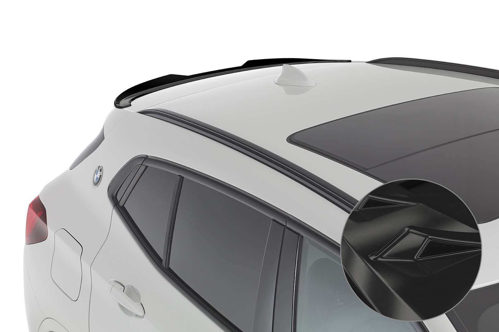 Spoiler BMW X2 F39 CSR glans Zwart